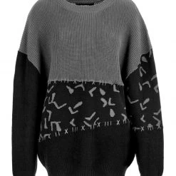 WEI1 Abstract Longline Jumper Clothing