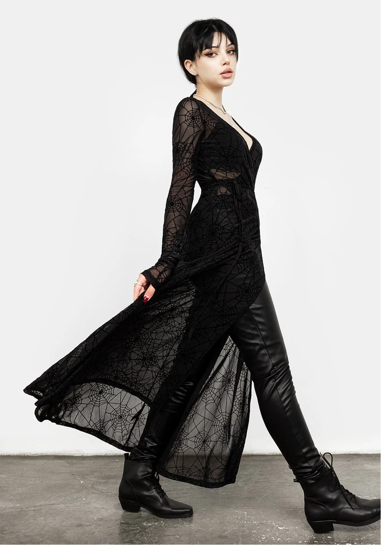 MET1 VENOM MESH WRAP DRESS Women 6 MET1 VENOM MESH WRAP DRESS Women