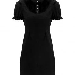 CHI1 Clothing SECRETS PINTUCK PANELLED MINI DRESS