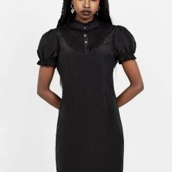 CHI1 Clothing SECRETS PINTUCK PANELLED MINI DRESS