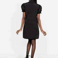 CHI1 Clothing SECRETS PINTUCK PANELLED MINI DRESS