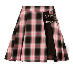 CHI1 Vivacity Pleated Mini Skirt Women