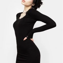 DDS1 Drusilla Lace Trim Mini Dress