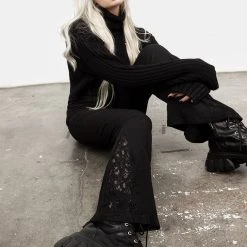 DDS1 Libertina Lace Panel Flares Clothing