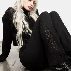 DDS1 Libertina Lace Panel Flares Clothing