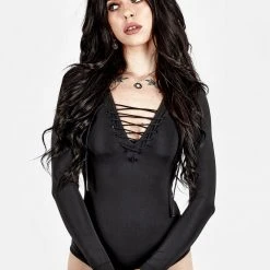 DDS1 NANCY LACE UP BODYSUIT