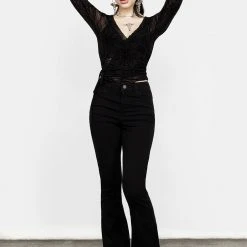 DEN1 Clothing Bless This Mess Denim Flares