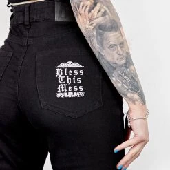 DEN1 Clothing Bless This Mess Denim Flares