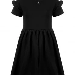DMT1 Power Frill Sleeve Skater Dress Clothing