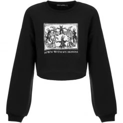DMT1 Demons Crop Sweat Top