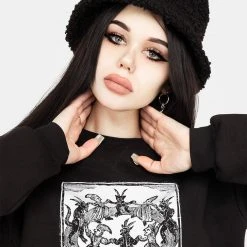 DMT1 Demons Crop Sweat Top