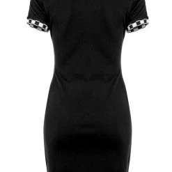 DMT1 Clothing Domino Skull Polo Dress
