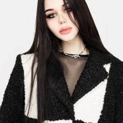 JAB1 Clothing Dreamtime Checkerboard Teddy Coat