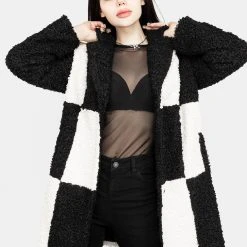 JAB1 Clothing Dreamtime Checkerboard Teddy Coat