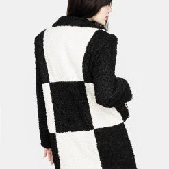 JAB1 Clothing Dreamtime Checkerboard Teddy Coat