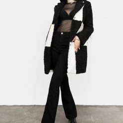 JAB1 Clothing Dreamtime Checkerboard Teddy Coat