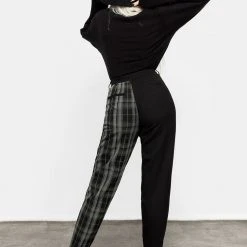 LVT1 Checkmate High Waist Tapered Trousers