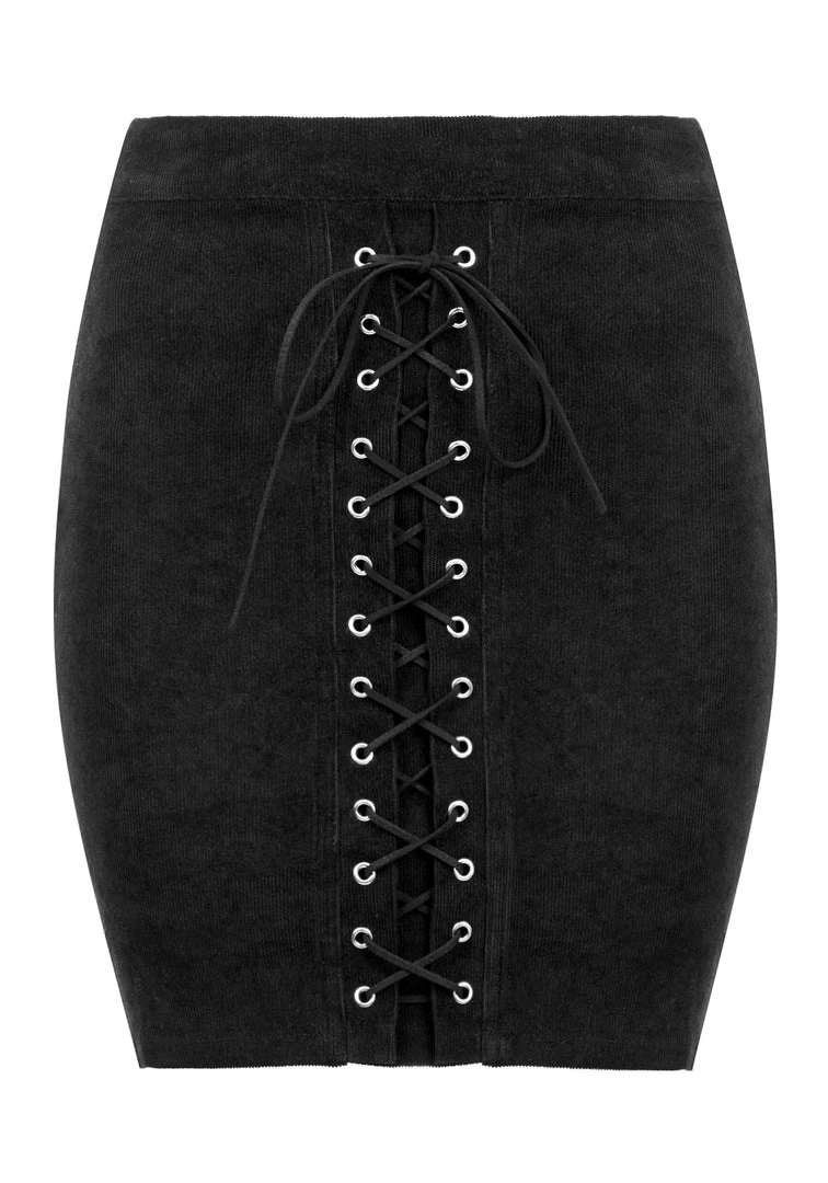 LVT1 Carmilla Lace Up Mini Skirt Clothing 8 LVT1 Carmilla Lace Up Mini Skirt Clothing