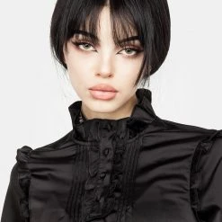 LVT1 Obsession Pintuck Ruffle Jumpsuit Clothing