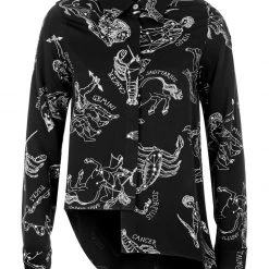 LVT1 Clothing Zodiac Oversized Asymmetric Shirt