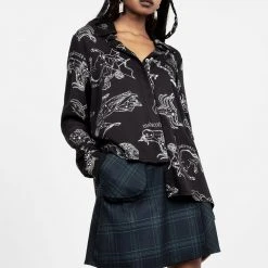 LVT1 Clothing Zodiac Oversized Asymmetric Shirt