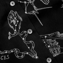 LVT1 Women Zodiac Button Midi Skirt