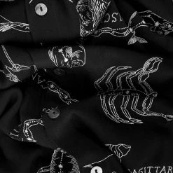 LVT1 Women Zodiac Button Midi Skirt