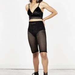 MET1 Clothing Papilio Knee Length Cycling Shorts