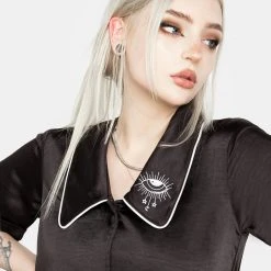 MET1 LULLABY COLLARED PYJAMA TOP