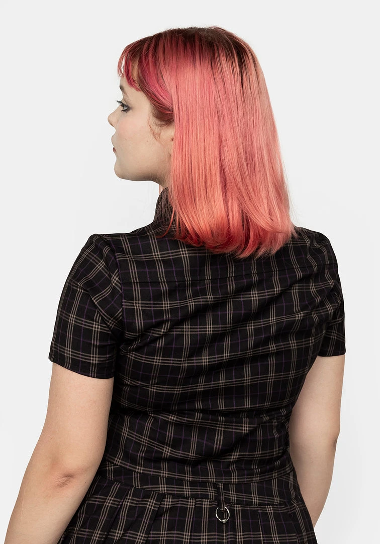 MET1 Clothing Jinx Check Co Ord Top 6 MET1 Clothing Jinx Check Co Ord Top