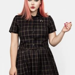 MET1 Clothing Jinx Check Co Ord Top 14 MET1 Clothing Jinx Check Co Ord Top