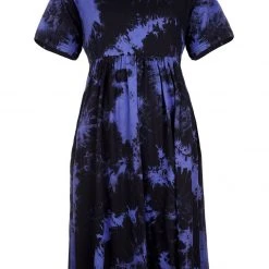 MET1 Clothing Purple Rain Midi Skater Dress