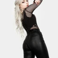 MET1 Slain Faux Leather Pants