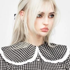 MET1 Clothing Mabel Gingham Collared Dress