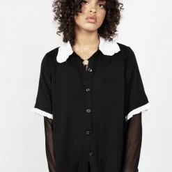 MET1 Clothing CONVENT COLLAR SHIRT 15 MET1 Clothing CONVENT COLLAR SHIRT
