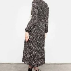 MET1 Milkweed Shirred Midi Dress