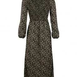 MET1 Milkweed Shirred Midi Dress