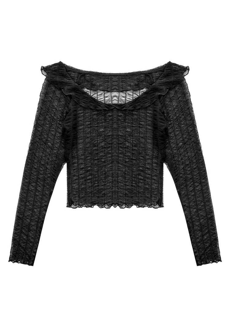 MET1 Whisper Gathered Mesh Top Clothing 8 MET1 Whisper Gathered Mesh Top Clothing