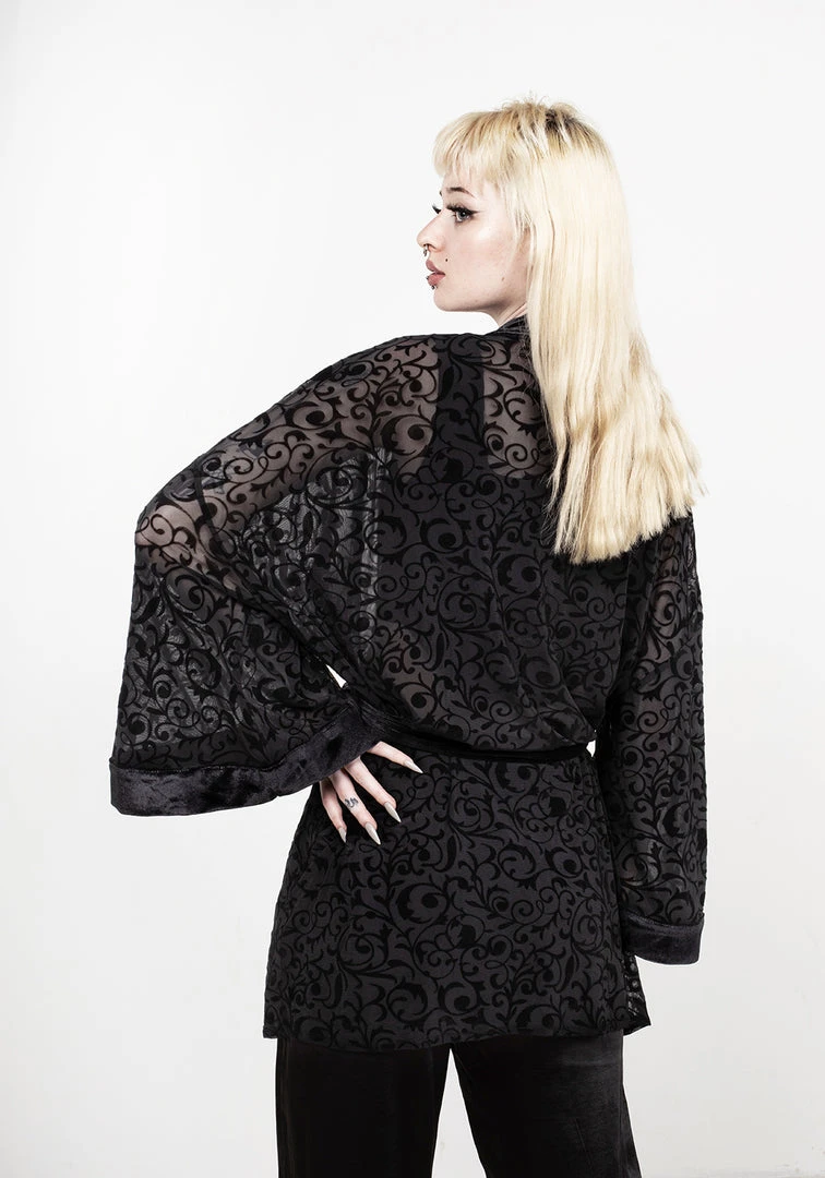 MET1 Grimoire Devore Kimono Wrap 5 MET1 Grimoire Devore Kimono Wrap