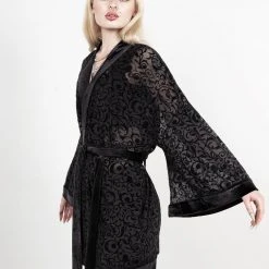 MET1 Grimoire Devore Kimono Wrap 9 MET1 Grimoire Devore Kimono Wrap