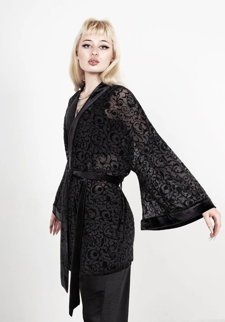 MET1 Grimoire Devore Kimono Wrap 6 MET1 Grimoire Devore Kimono Wrap