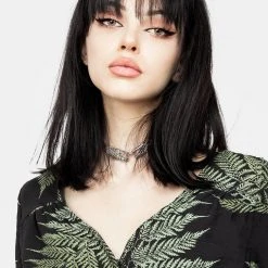 MET1 Fern Flowy Sleeve Top