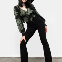 MET1 Fern Flowy Sleeve Top