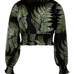 MET1 Fern Flowy Sleeve Top