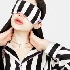 MET1 Beetle Striped Sleep Mask Loungewear
