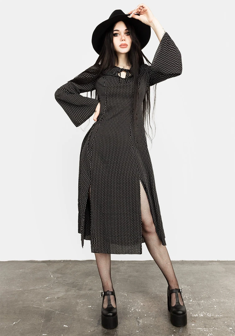 MET1 Chandra 70s Split Midi Dress Clothing 8 MET1 Chandra 70s Split Midi Dress Clothing