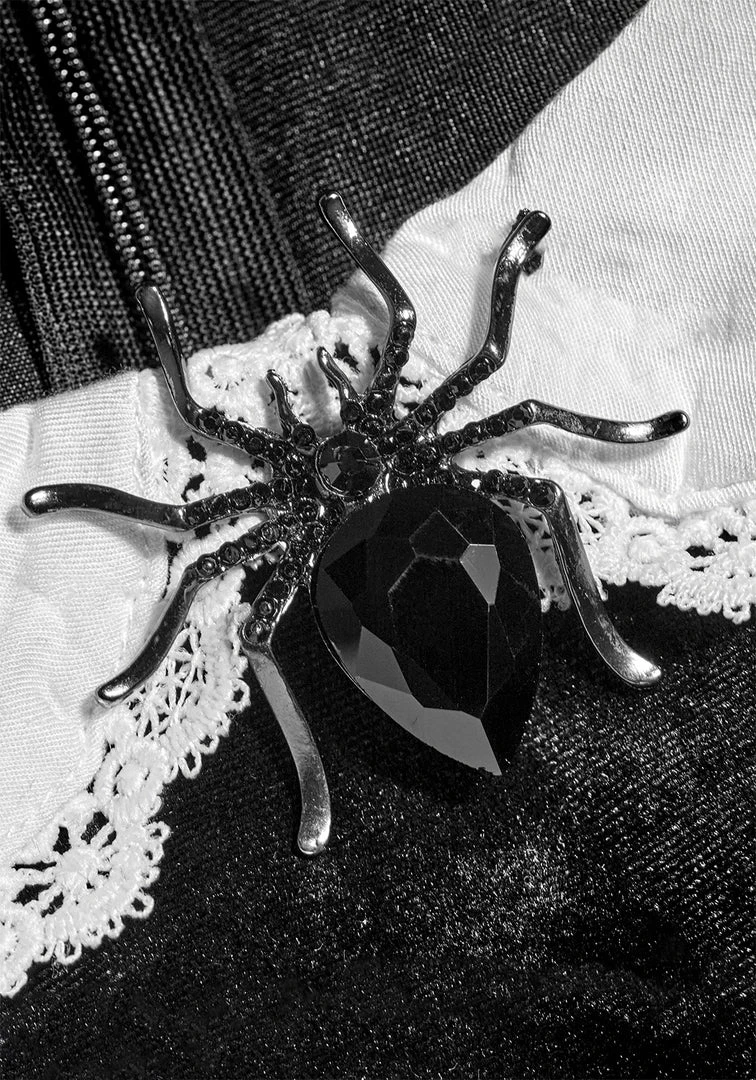 MET1 Clothing Ungoliant Lace Collar Midi Dress 9 MET1 Clothing Ungoliant Lace Collar Midi Dress