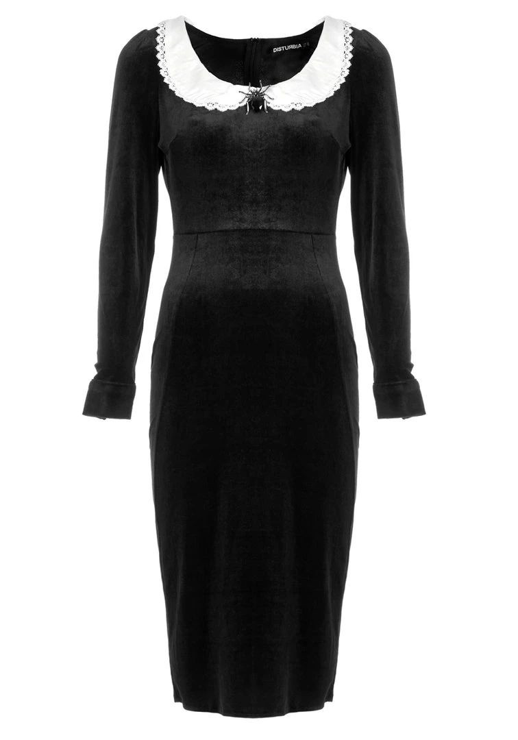 MET1 Clothing Ungoliant Lace Collar Midi Dress 8 MET1 Clothing Ungoliant Lace Collar Midi Dress