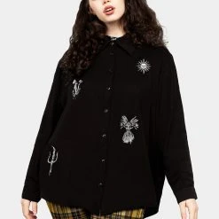 MET1 Harvest Embroidered Oversized Shirt