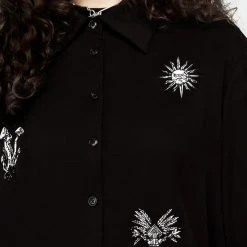 MET1 Harvest Embroidered Oversized Shirt